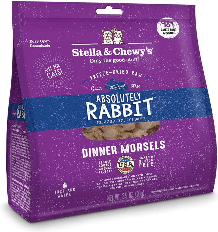 Stella & Chewys Absolutely Rabbit Freeze-Dried Raw Dinner Morsels